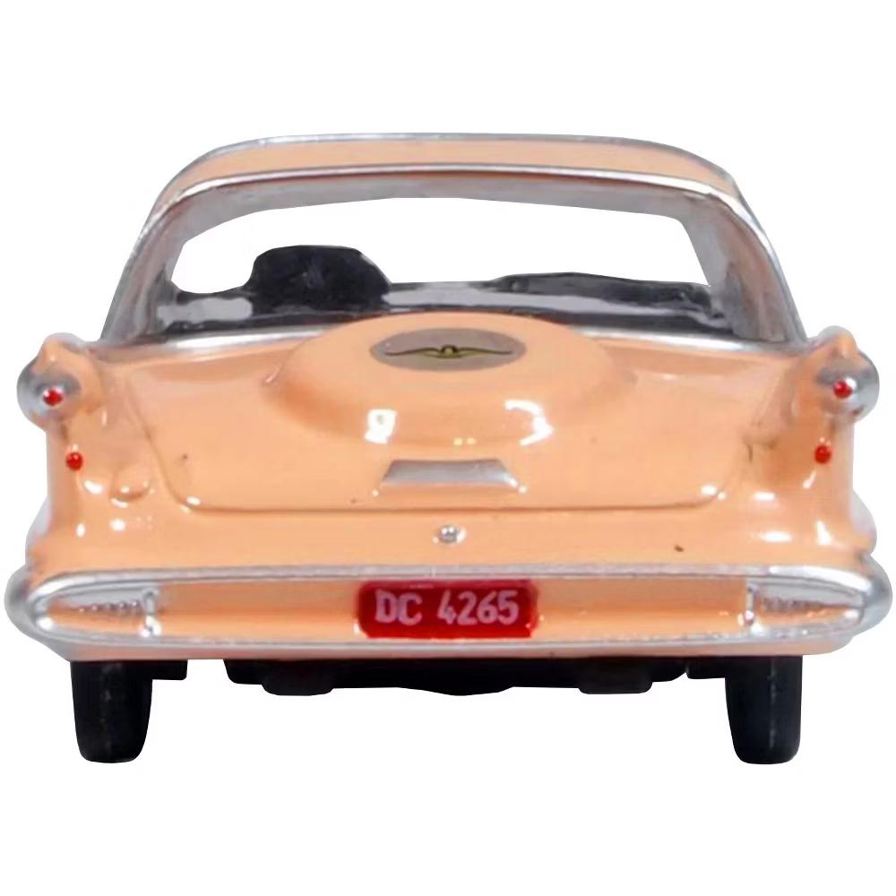 1959 Chrysler Imperial Crown 2 Door Hardtop Persian Pink with White Top 1/87 (HO) Scale Diecast Model Car - Image 4
