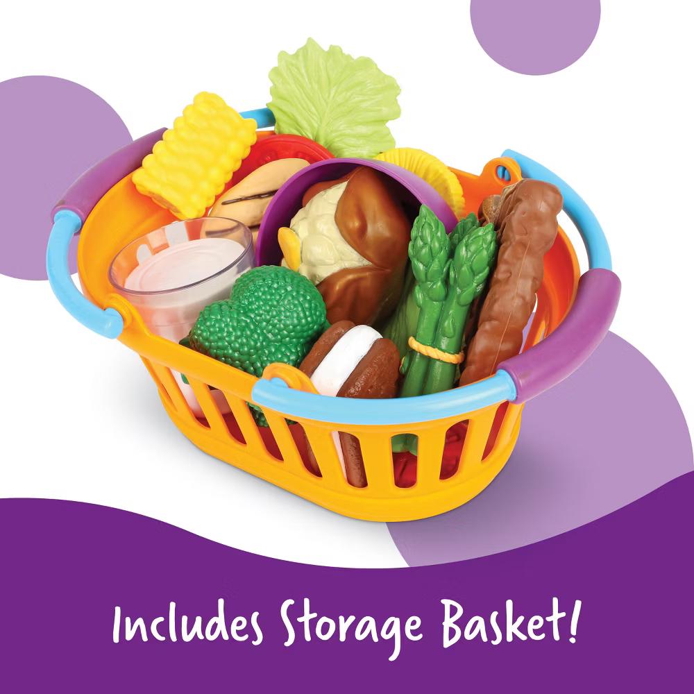 Learning Resouces New Sprouts - Play Dinner Basket, 18 Pieces, Ages 18 mos+ - Image 4