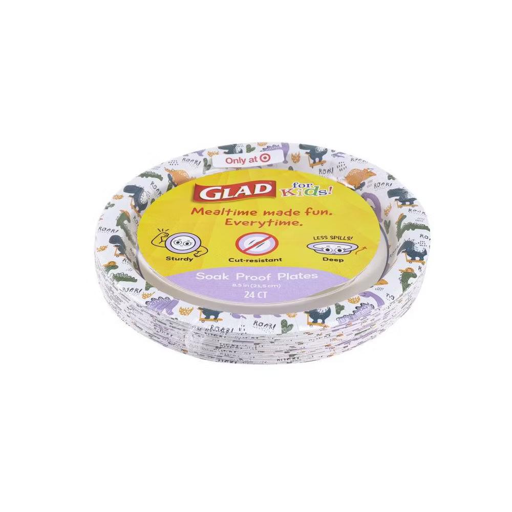 for kids' Dino Disposable Paper Plates 8.5" - 24ct - Image 5