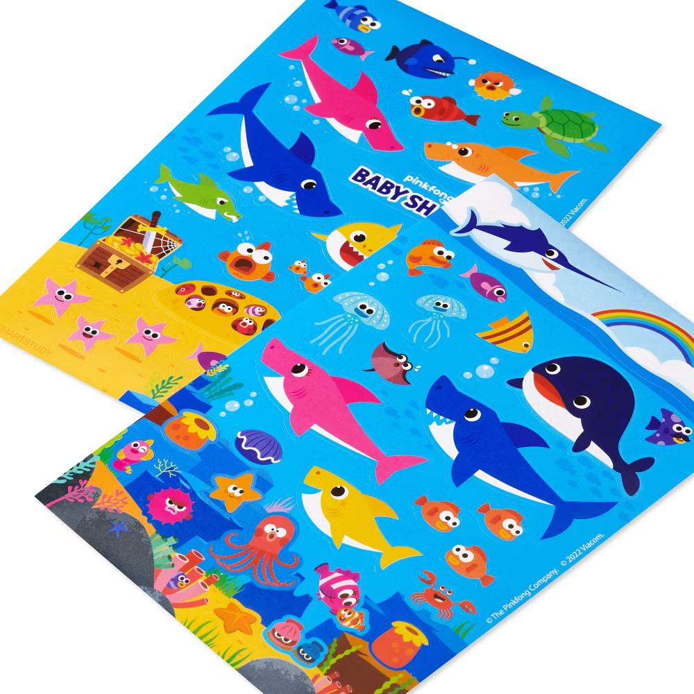 Baby Shark Stickers Variety Pack for Kids 165ct, 6 Sheets - Image 3