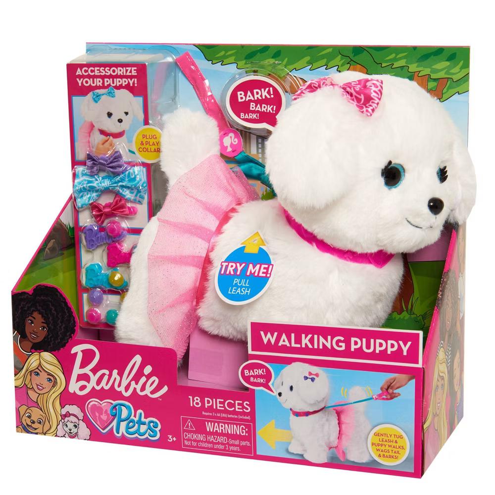 Walking Puppy Plush Toy 10pc Interactive Pet Playset with Leash and Accessories - Image 3