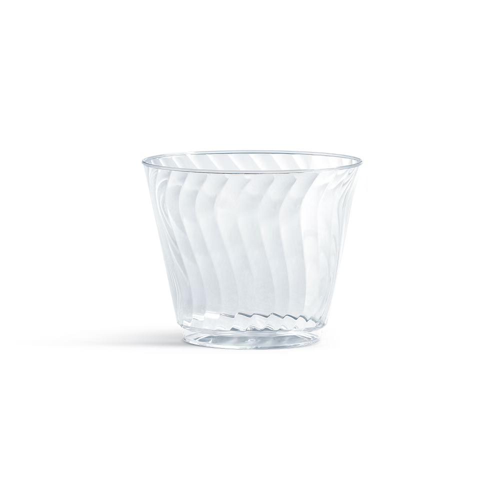Crystal Cup - 50ct/9oz: Solid Pattern, 2.77" Height - Image 6