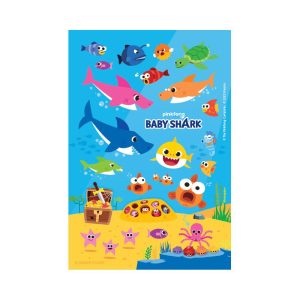 Baby Shark 165ct 6 Sheets Stickers For Kids' Shark Designs