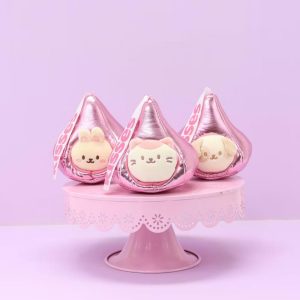 Anirollz Mini Plush Outfitz Toy: Pink Metallic Kisses