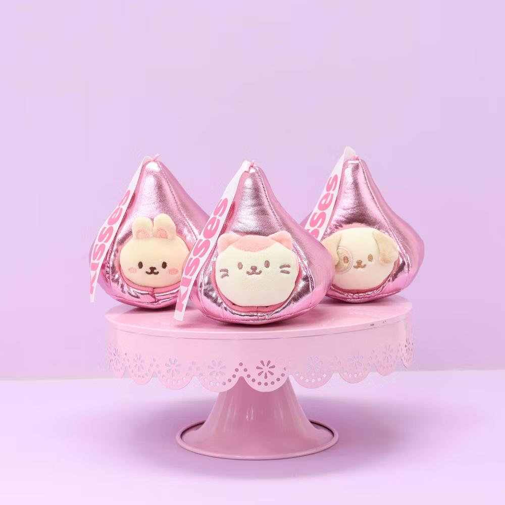 Anirollz Mini Plush Outfitz Toy: Pink Metallic Kisses