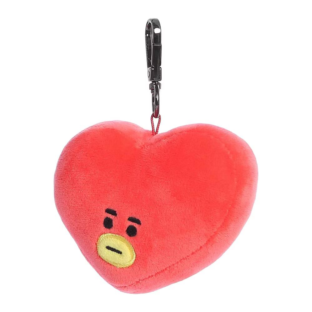 Mini TATA Clip-On BT21 Lovable Stuffed Doll Red 4" - Image 5