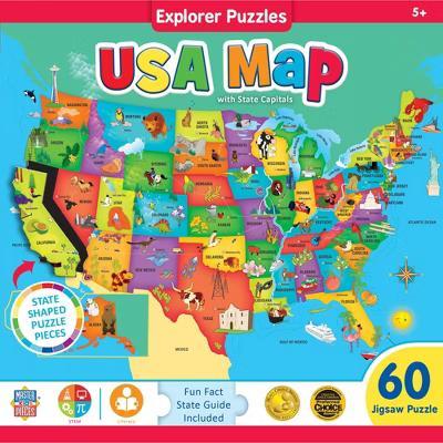 60 Piece Jigsaw Puzzle - USA Map - 16.5"x12.75" - Image 6