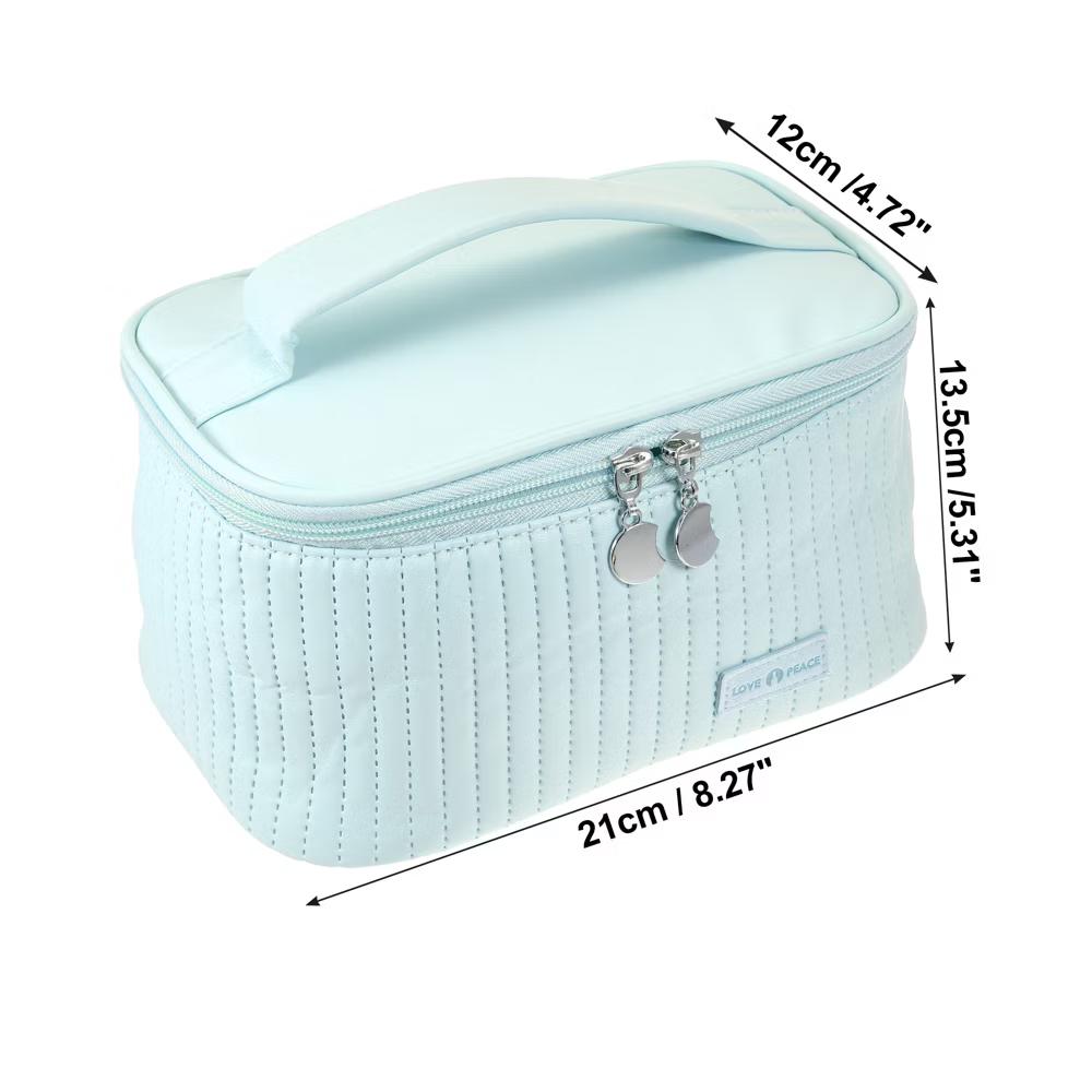 Polyurethane Faux Leather Large Makeup Bag Brush Organizer for Women 1 Pc - Image 11