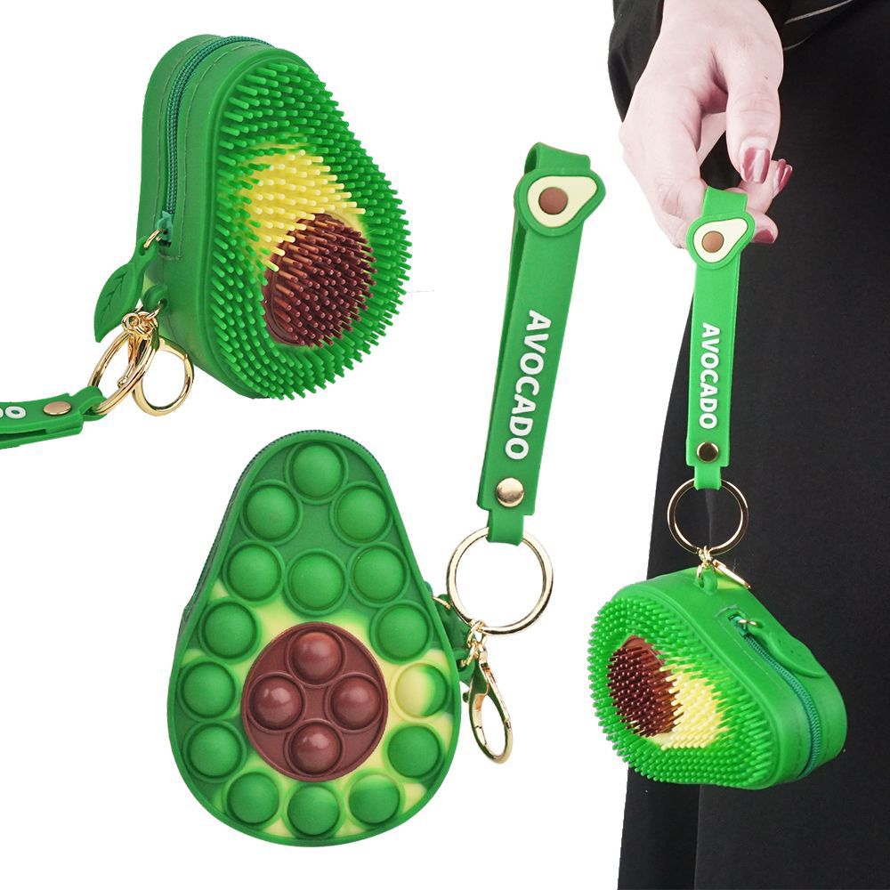 Link Bubble Popper Keychain Zipper Pouch Fidget Toy Pop Sensory Toy - Great Stocking Stuffer for Kids of All Ages