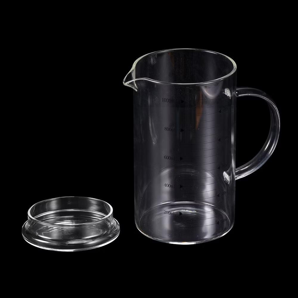 Borosilicate Glass Scale Measure Cups with Glass Lid and V-Shaped Spout - Image 21