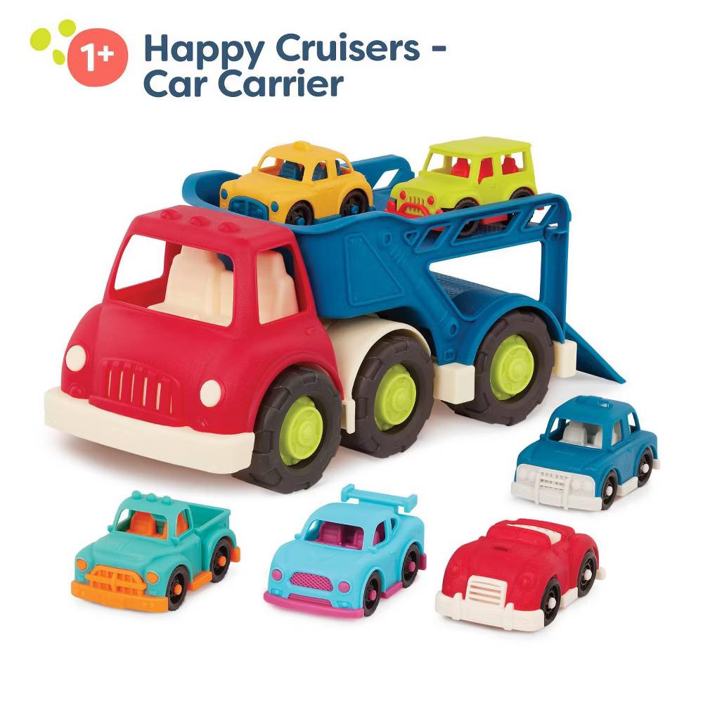 Car Carrier Truck & 6 Cars - Happy Cruisers - Image 5