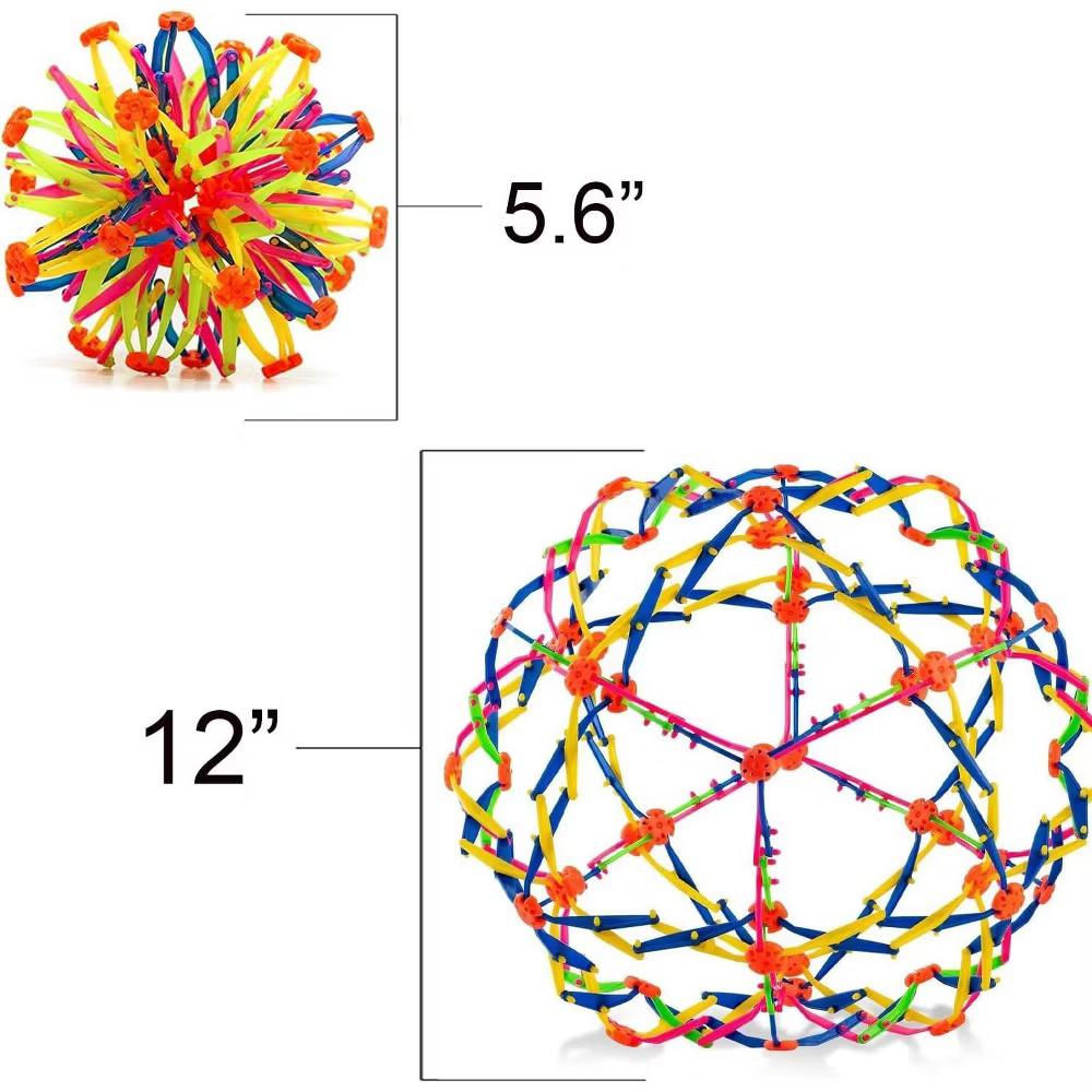 4E's Novelty Expandable Breathing Ball Sphere, 6" to 12" Expanding Sphere for Kids & Adults, Stress Relief, Mindfulness & Breathing Exercise Toy - Image 7