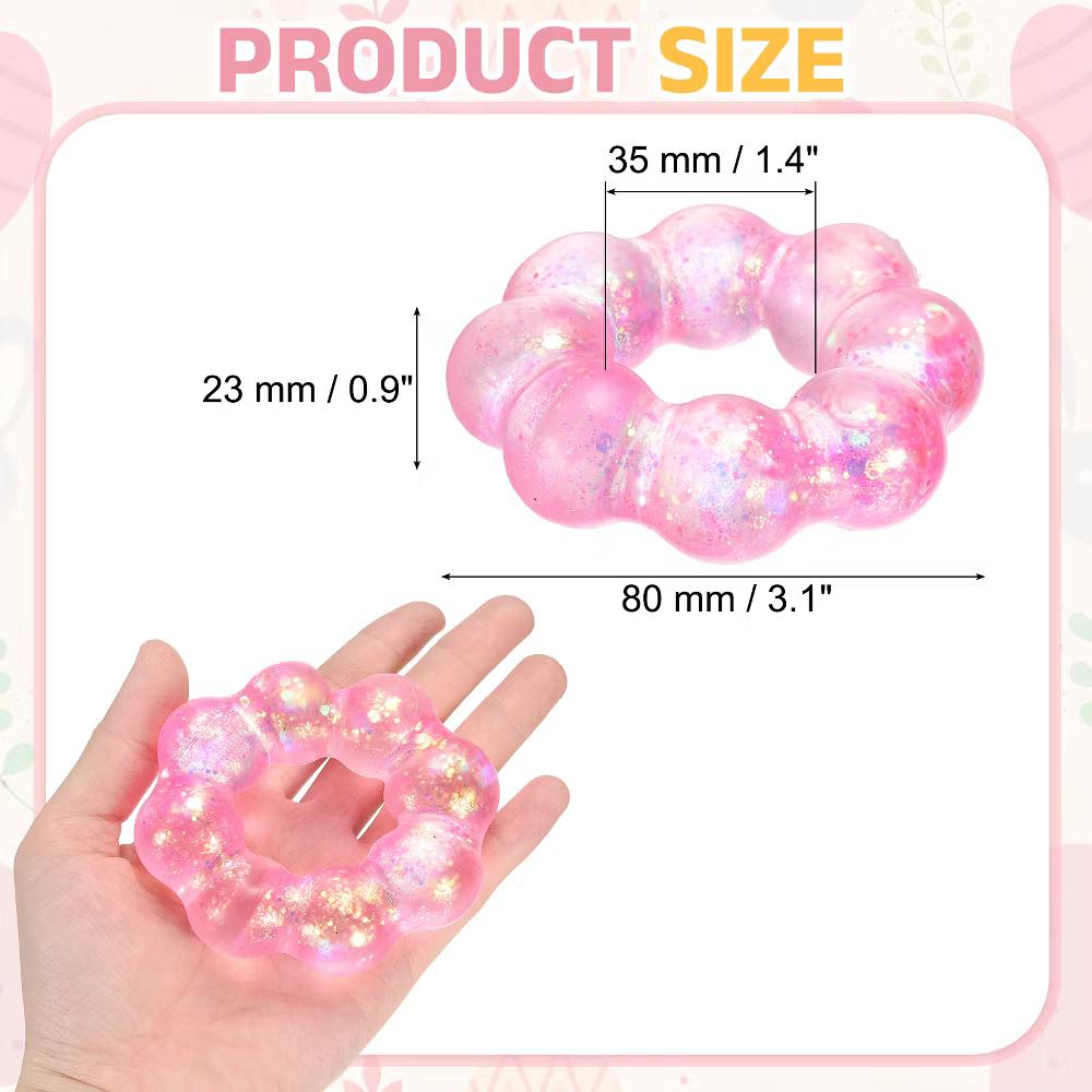 Soft Fidget Stress Release Squeeze Sensory Toy 1Pc Pink - Image 3