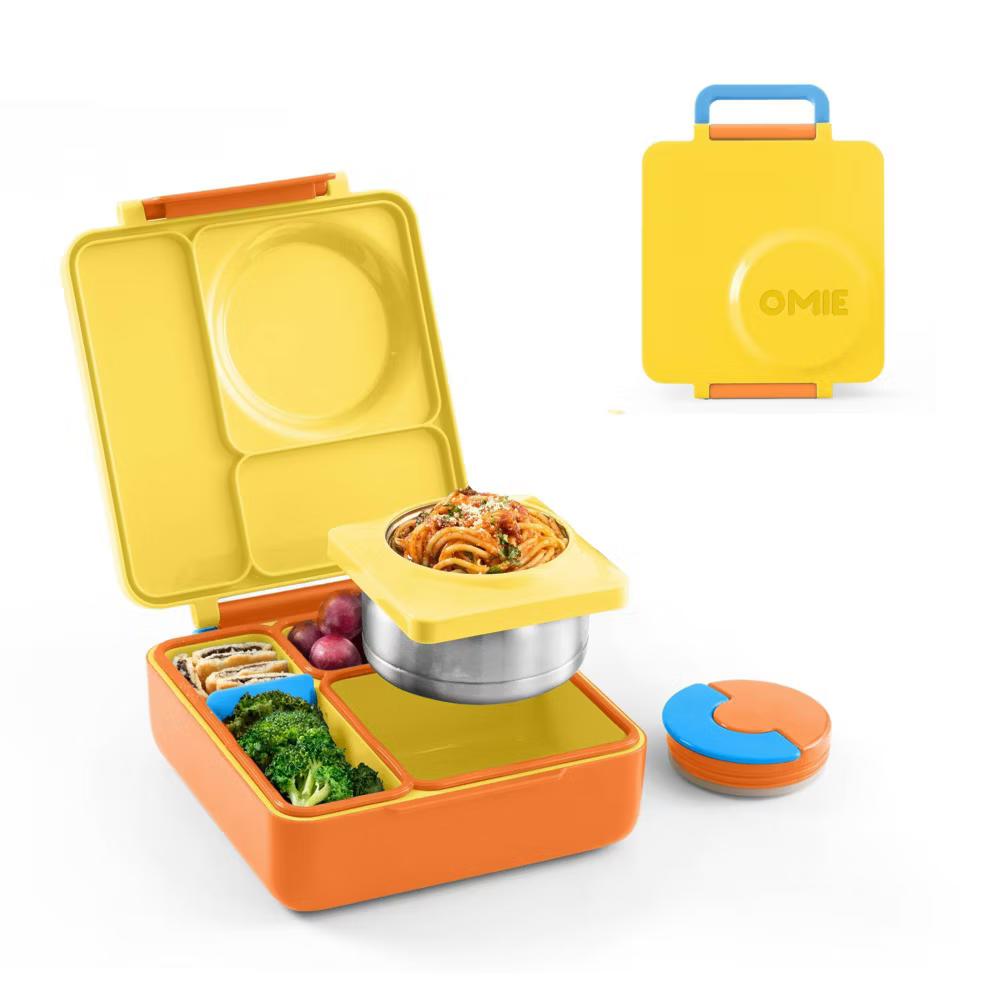 OMIEBox Insulated Bento Lunch Box with Leakproof Thermos Food Jar 3 Compartments - Image 78