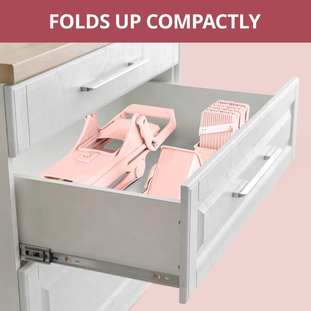 NutriSlicer Upright Mandoline Slicer – 5 Stainless Steel Blades, BPA-Free and Dishwasher Safe - Image 29