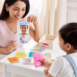 Ms. Rachel Big Feelings Wooden Matching Puzzles Emotions Regulation Preschool Learning Toy for Boys and Girls