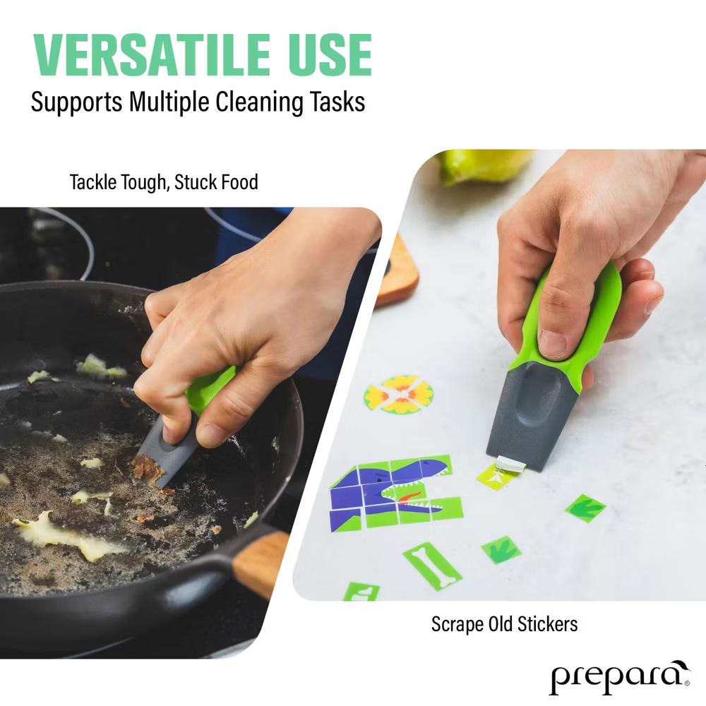 Prepara Thumb Scraper Pack - Durable Cleaning Tools for Removing Food Residue from Pots, Pans, Kitchen Surfaces - Dishwasher Safe - Image 9