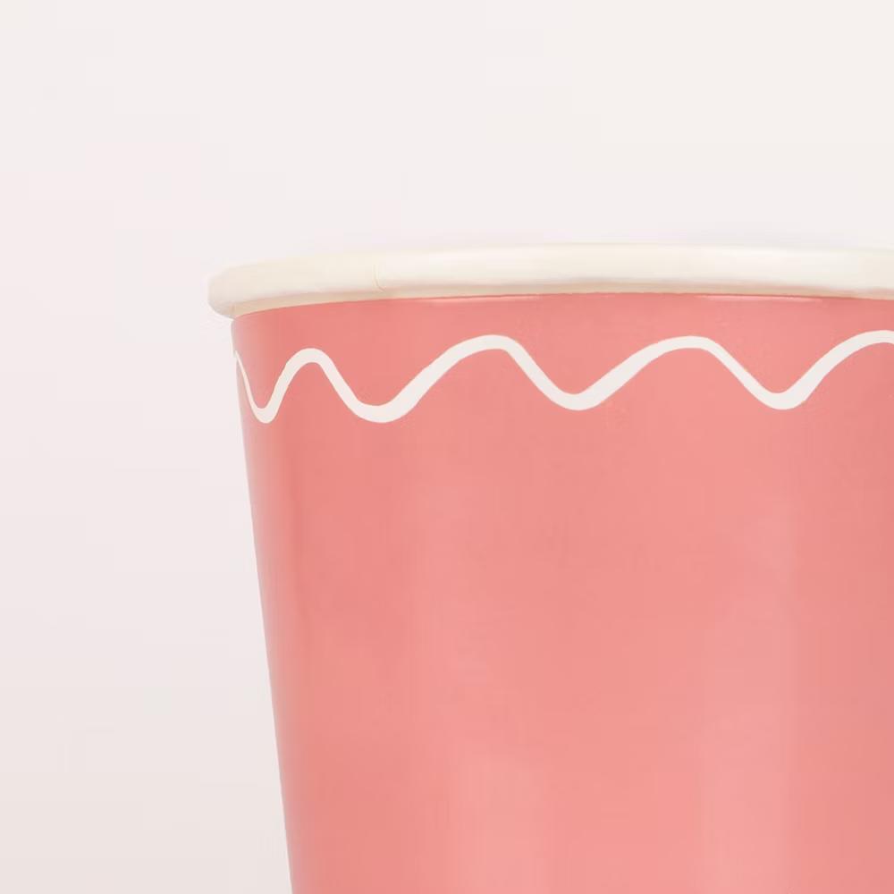 Meri Meri Mixed Wavy Line Cups (Pack of 8) - Image 4