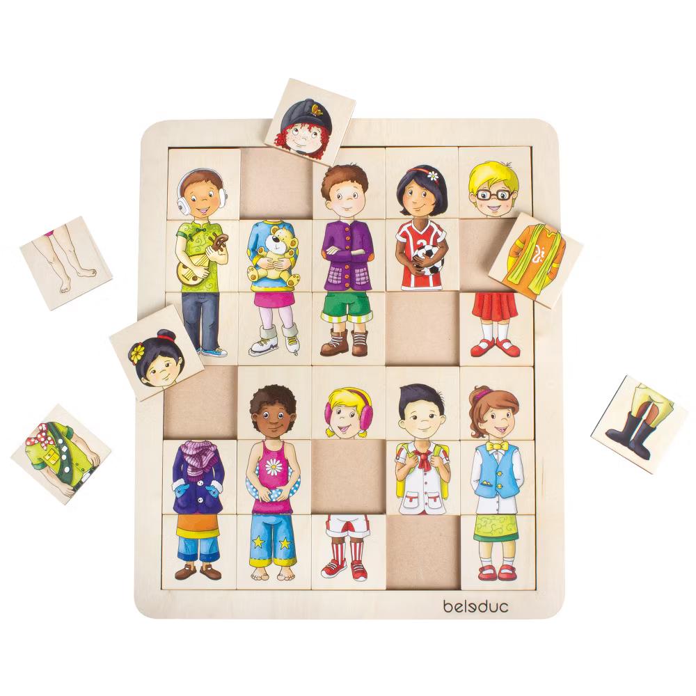 Beleduc - Match & Mix "Kids" Puzzle - Image 4