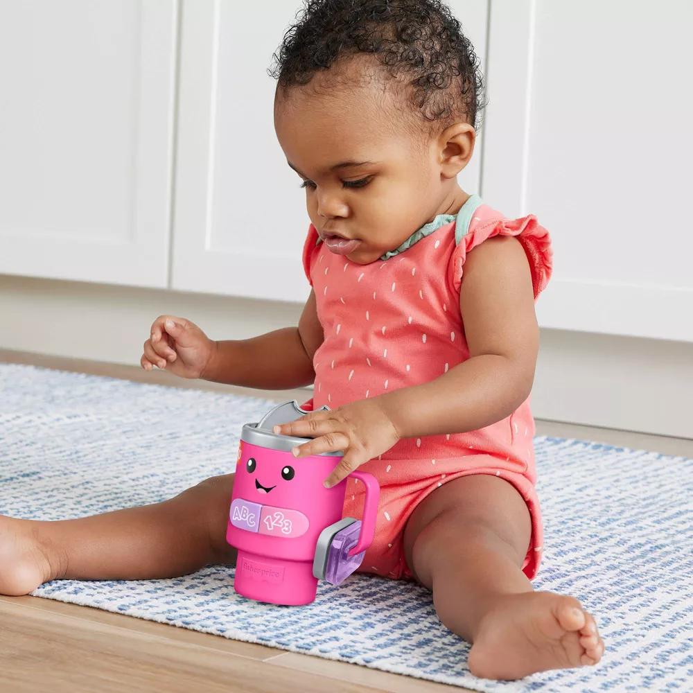 Fisher-Price Laugh & Learn Wake up & Learn Coffee Mug - Pink - Image 6