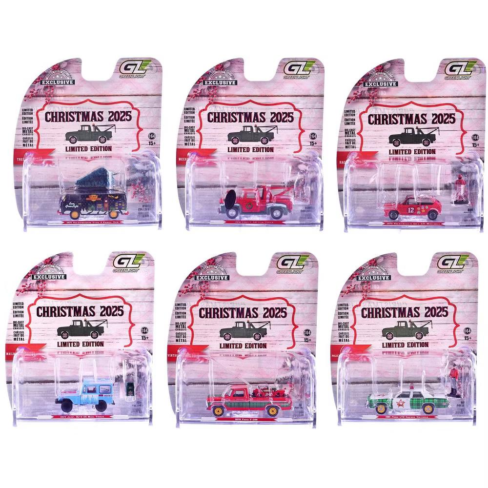 Christmas 2025 Limited Edition" Set of 6 Cars 1/64 Diecast Model Cars - Image 9