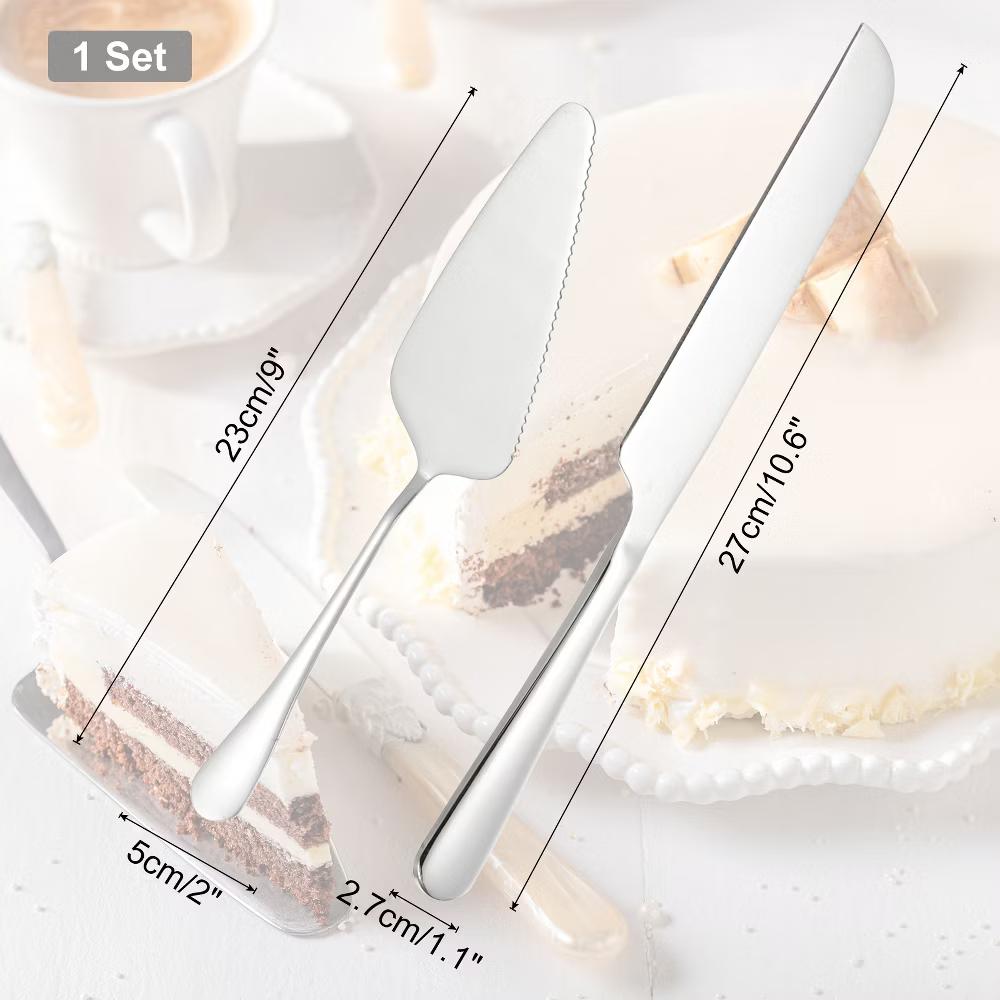 Wedding Cake Knife Cutting and Server Set 1 Set 2 Pcs - Image 12