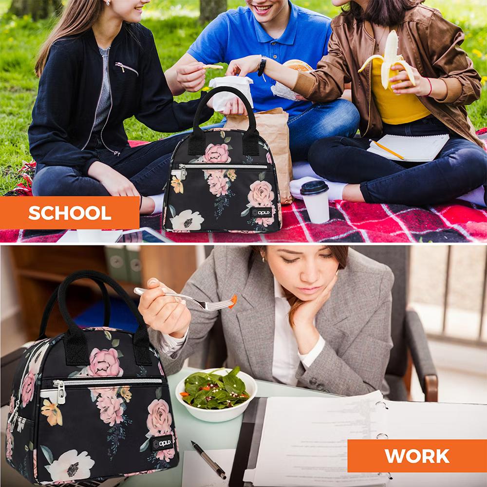 Insulated Lunch Box Women, Cooler Bag Tote Girls Kids Teen Adult, Soft Reusable Thermal Meal Prep Purse - Image 61