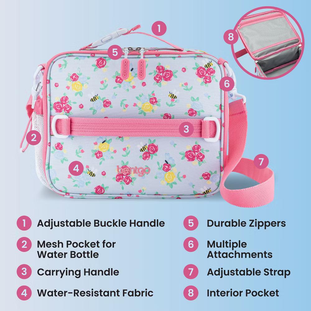Double-Insulated Lunch Tote - Light Blue - Image 3
