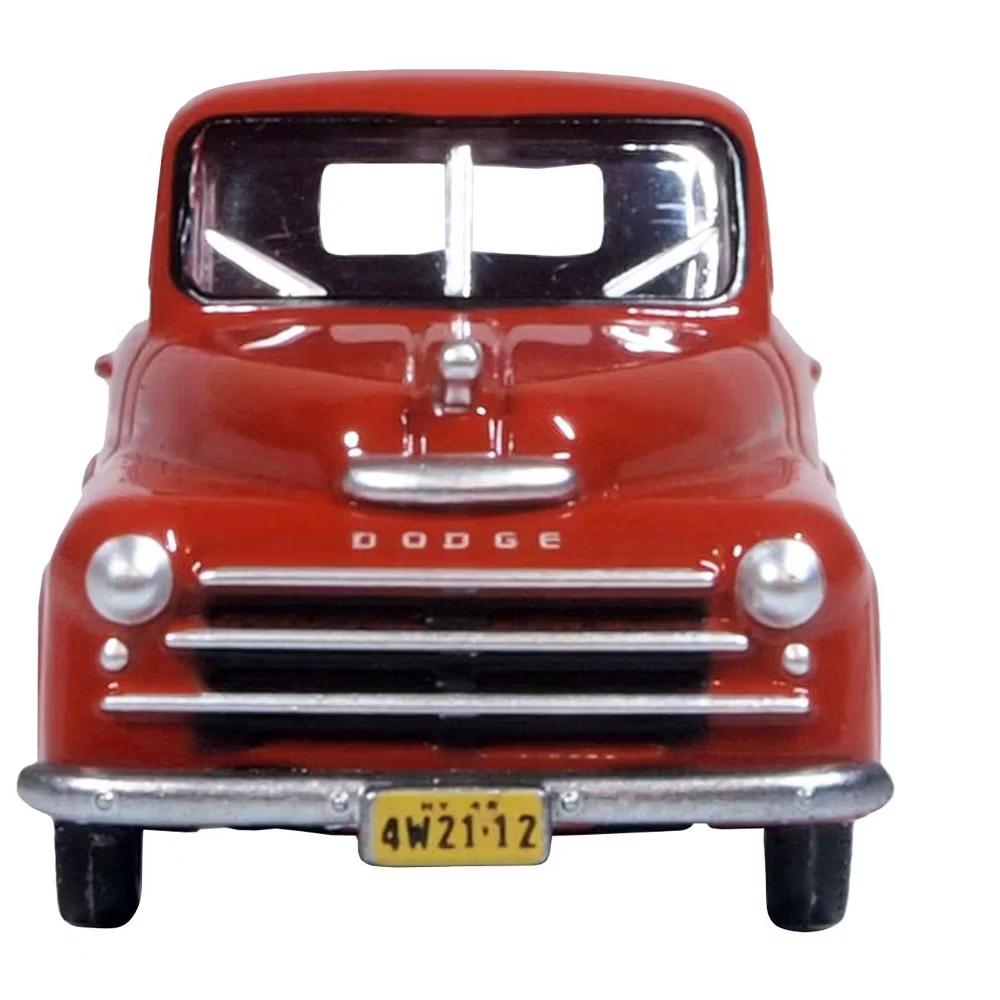 1948 Dodge B-1B Pickup Truck Red 1/87 (HO) Scale Diecast Model Car - Image 3