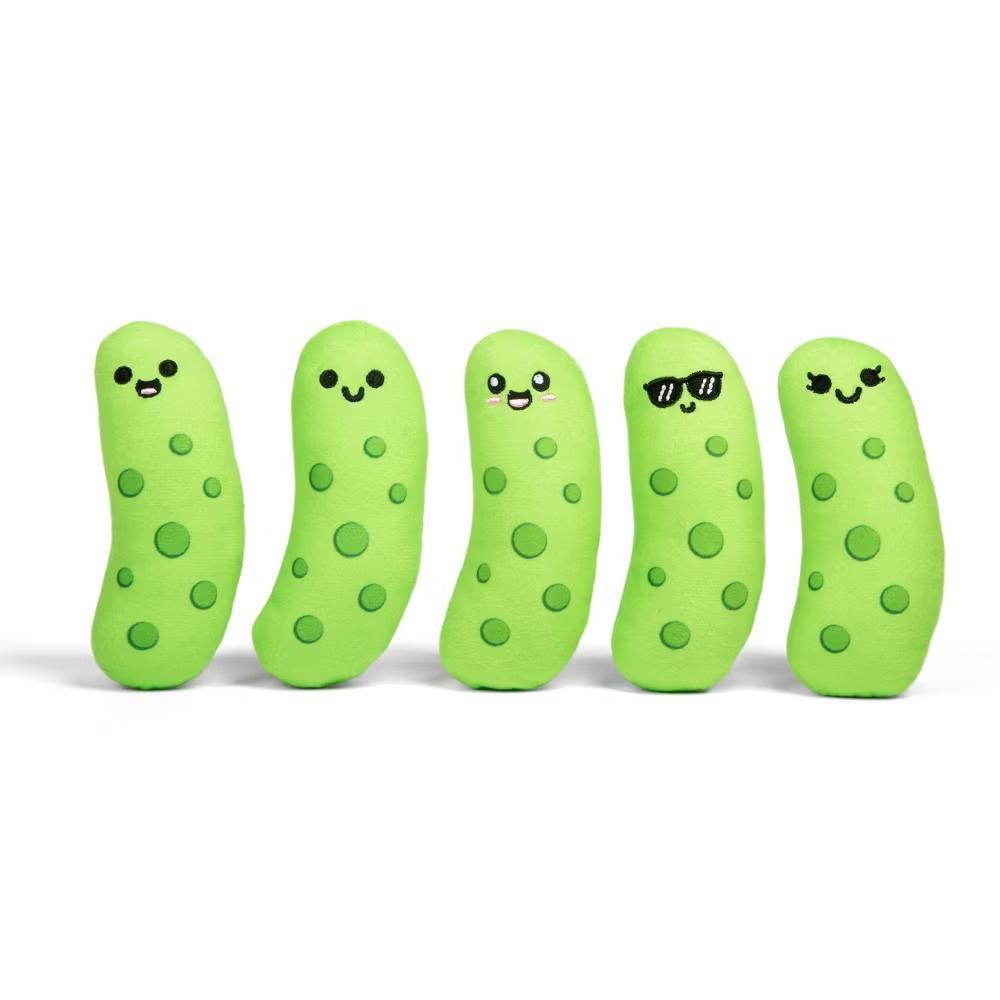 What Do You Meme? Emotional Support Pickles Plush Funny Food-Themed Stuffed Animal Set - Image 5