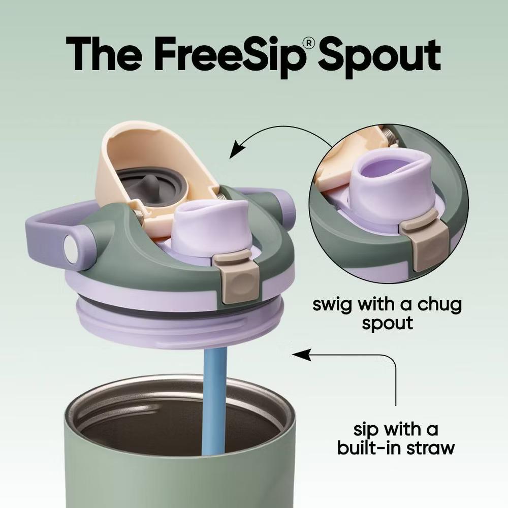 Stainless Steel FreeSip Sway Water Bottle - Image 4