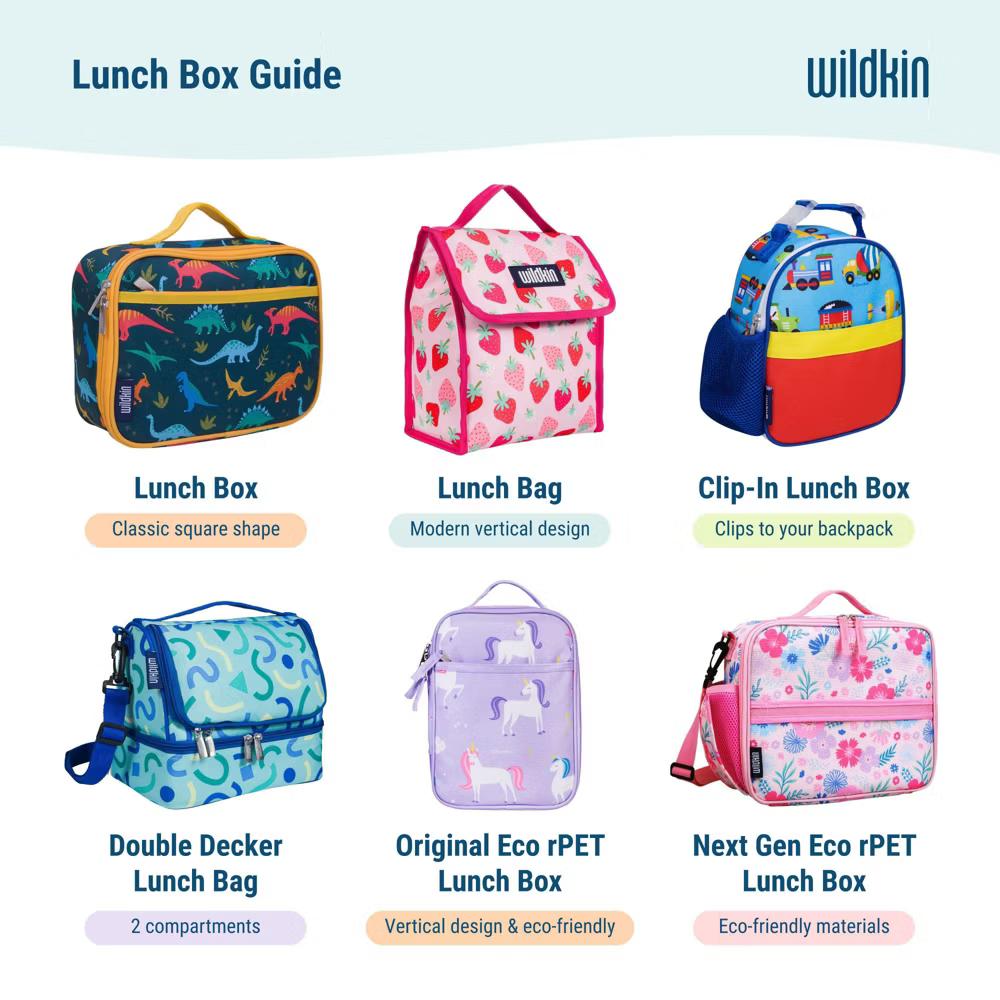 Wildkin Two Compartment Insulated Lunch Bag for Kids – School & Travel Ready - Image 27