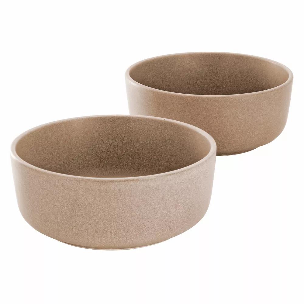 Soho Lounge Bryant Park 2 Piece 6 Inch Stoneware Cereal Bowl Set