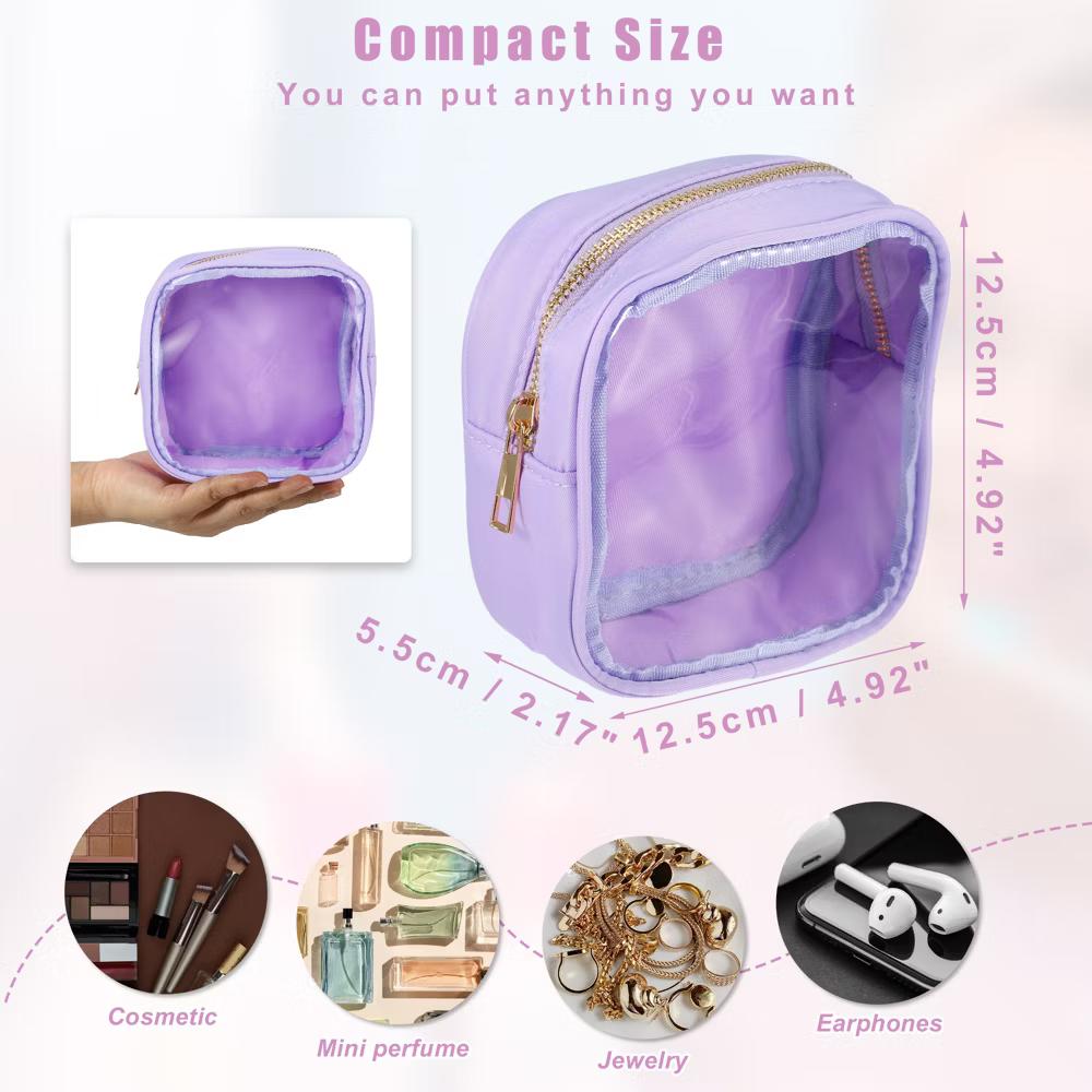 Waterproof Clear Mini Makeup Bag 1 Pc - Image 8