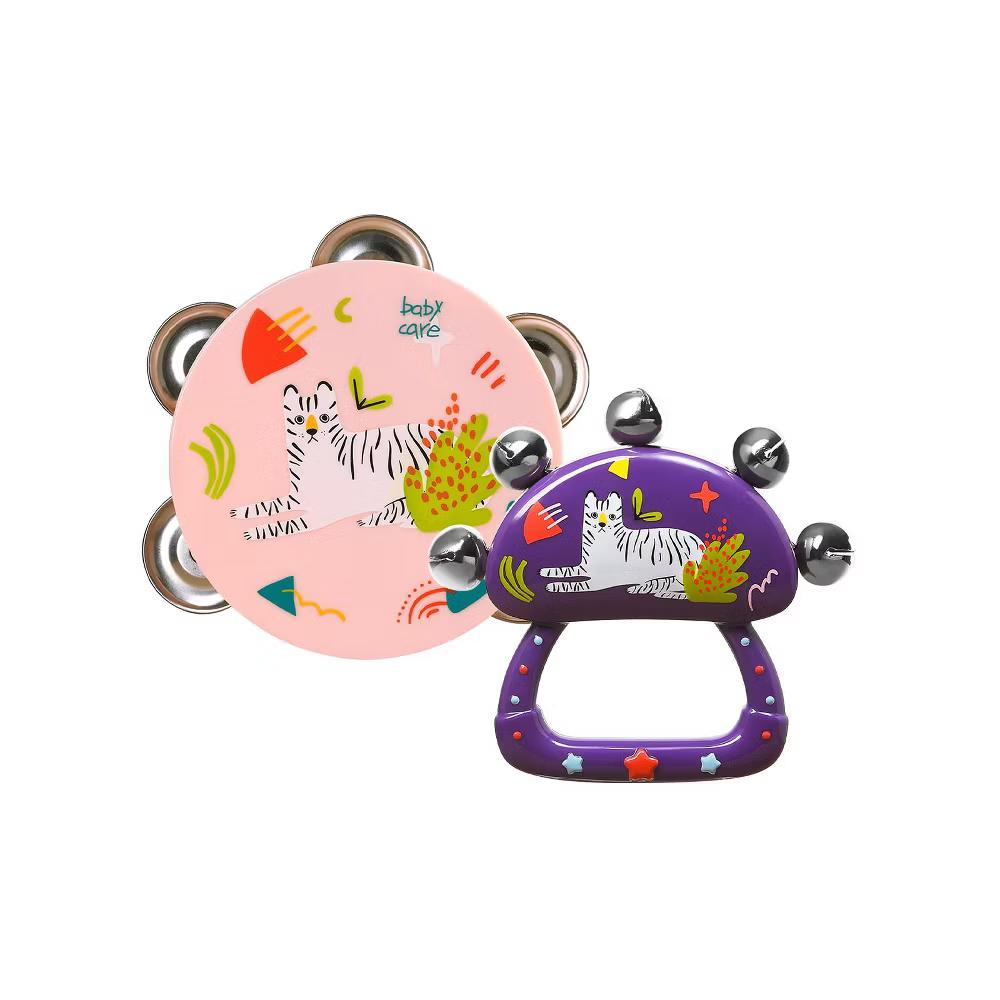 Bc Babycare Baby Tambourine Musical Toy, Shaker Instrument for Toddlers, BPA-Free Early Learning Gift - Image 8