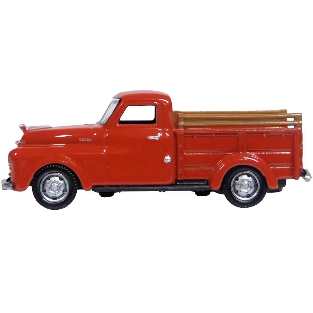 1948 Dodge B-1B Pickup Truck Red 1/87 (HO) Scale Diecast Model Car - Image 2
