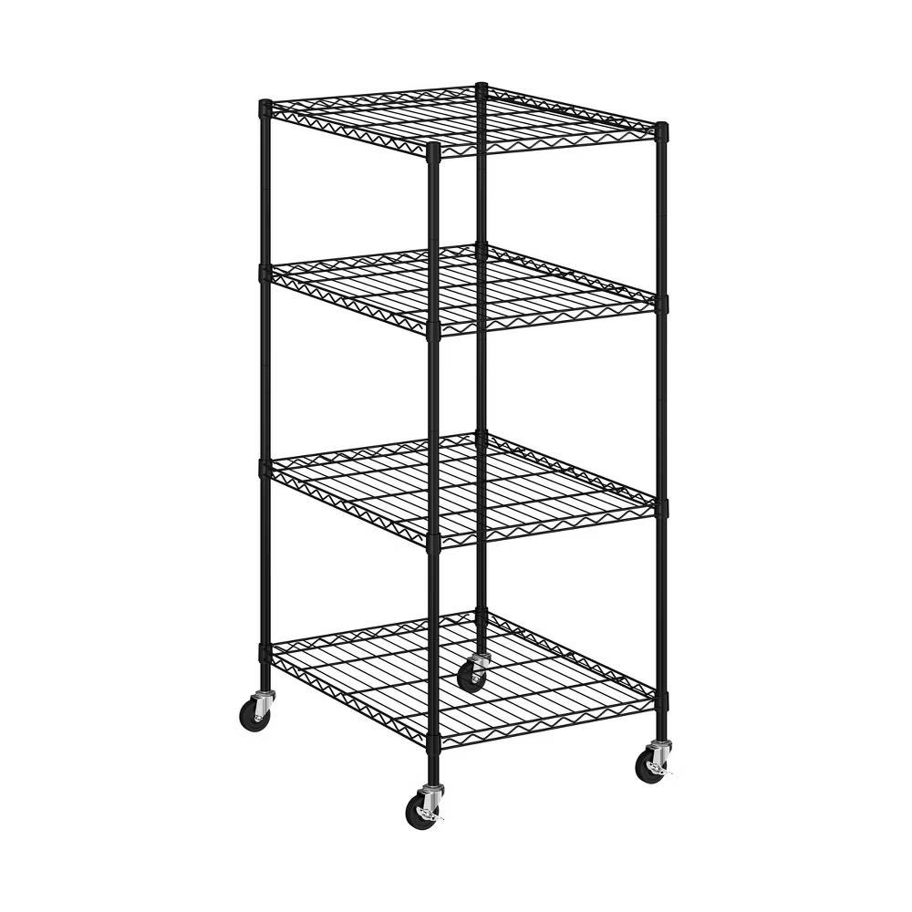 Seville Classics 4-Tier Storage Tote Bin Shelving Rack - Image 9