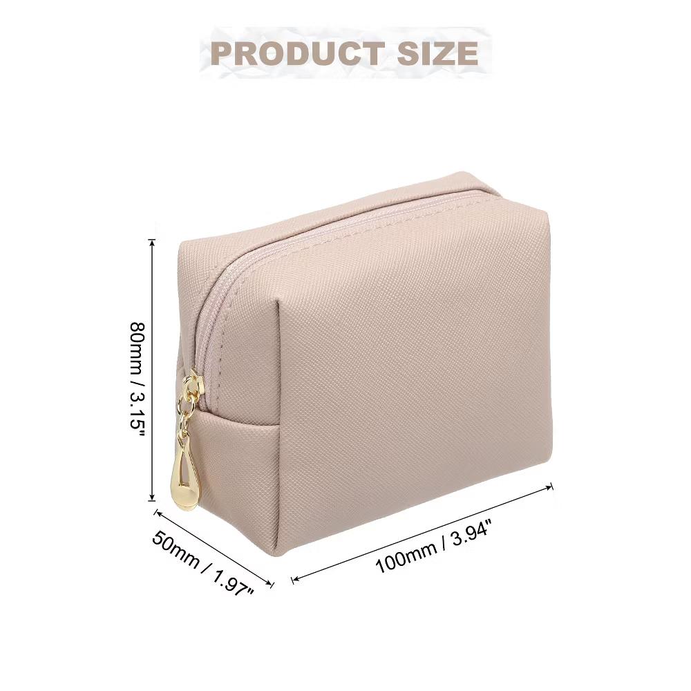 PU Waterproof Cute Preppy Travel Toiletry Mini Makeup Bag 4" x 3" - Image 23