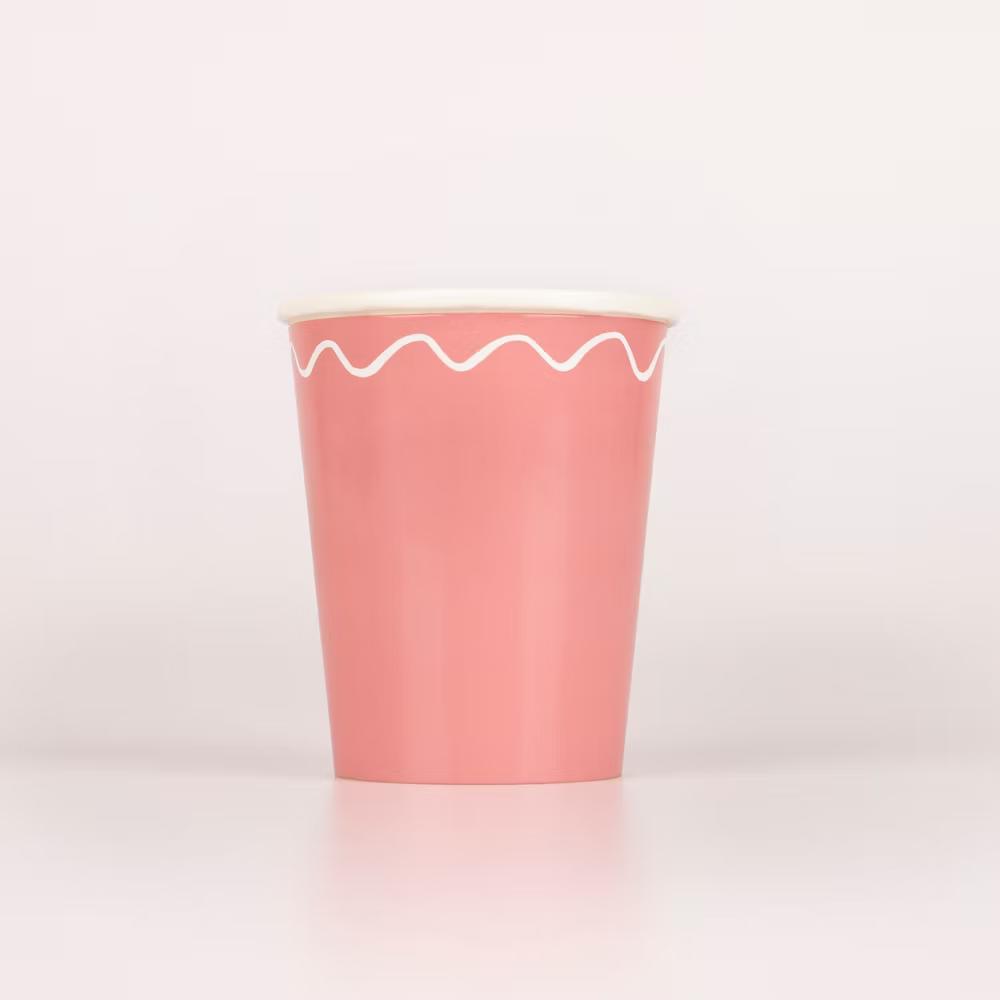 Meri Meri Mixed Wavy Line Cups (Pack of 8) - Image 5