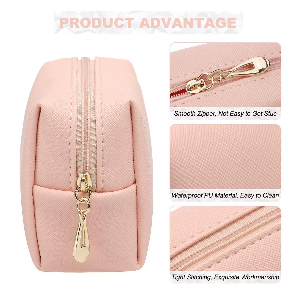 PU Waterproof Cute Preppy Travel Toiletry Mini Makeup Bag 4" x 3" - Image 15