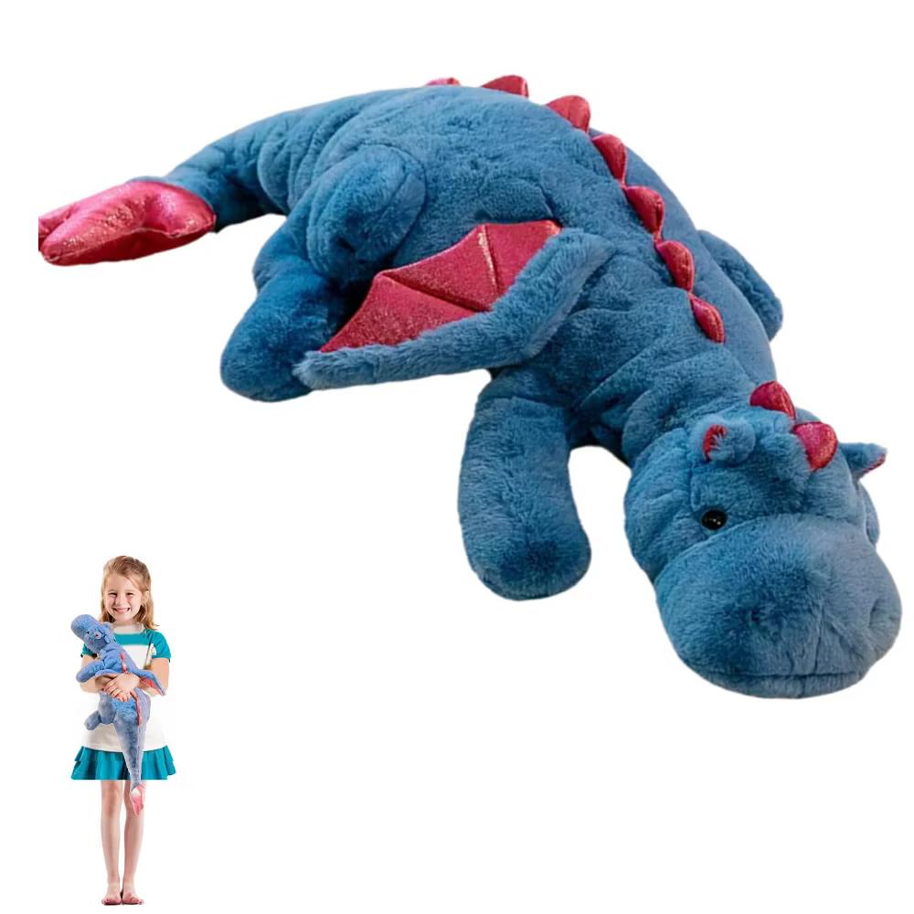 TITQWOP Dinosaur Plush Toy Pillow, Cute Stuffed Animal Toys, Soft Long Dinosaur Body Pillow Gift for Kids Boys Girls 28inch