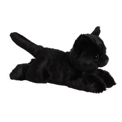 Small Twilight Cat Mini Flopsie Adorable Stuffed Animal Black 8"