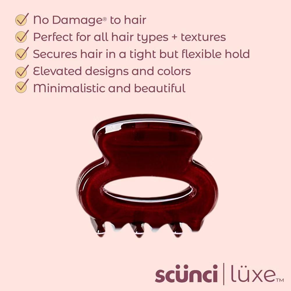 lüxe Mini Acrylic Open Cut Oval Claw Clips - 5pcs: Hair Styling, All Hair Types - Image 7