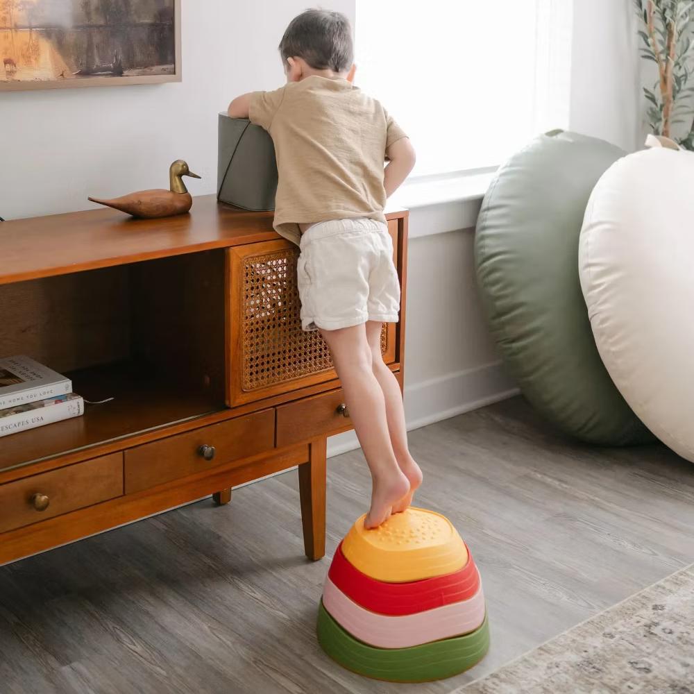 Stepping Stones for Kids, Balance Stepping Stones for Indoor & Outdoor, Sensory Toys - Multi Colors - Image 6