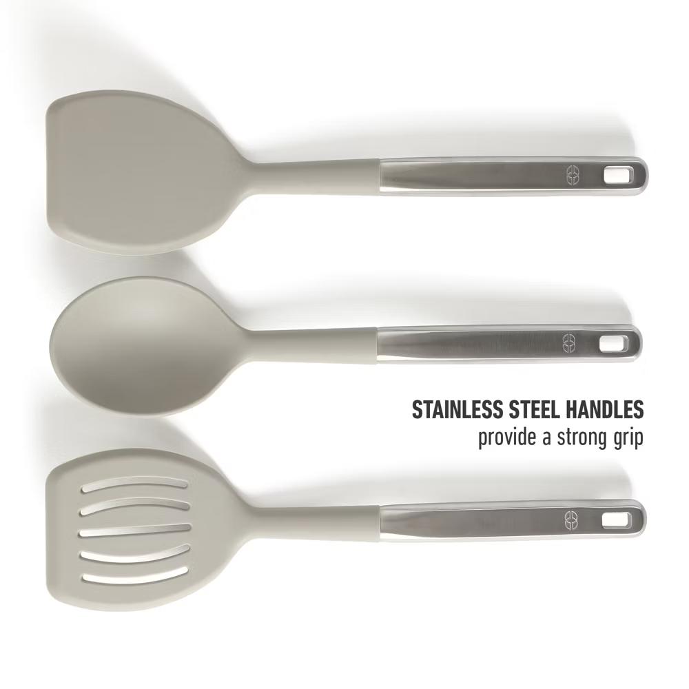 Prime 7 Piece Sillicone and Teak Wood Kitchen Tool & Gadget Set - Image 2