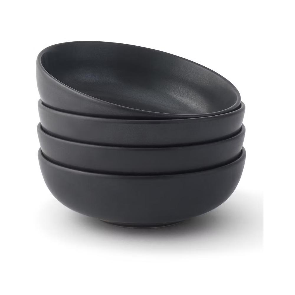JoyJolt Mesa 4-Piece Stoneware Pasta Bowls Set – 30oz - Image 9