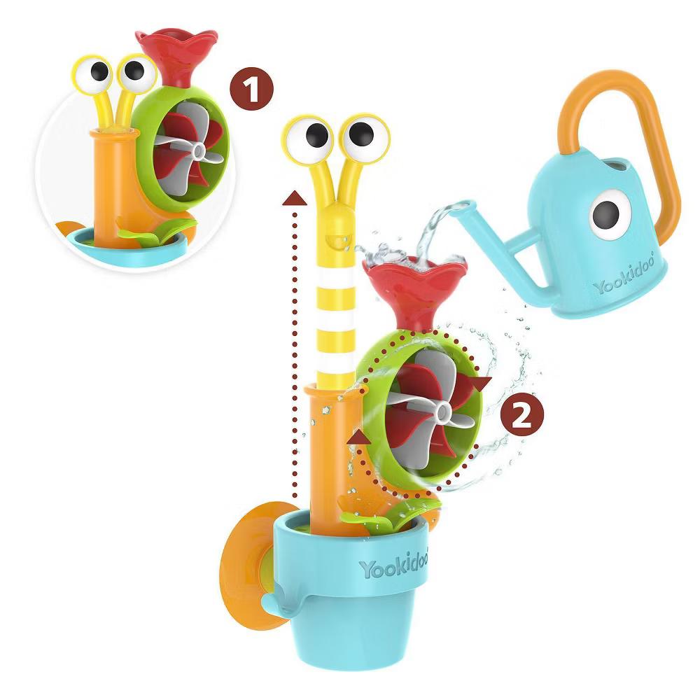 Pour N Grow Spinning Garden Bath Toys - 11pc: Educational Focus Creativity - Image 2