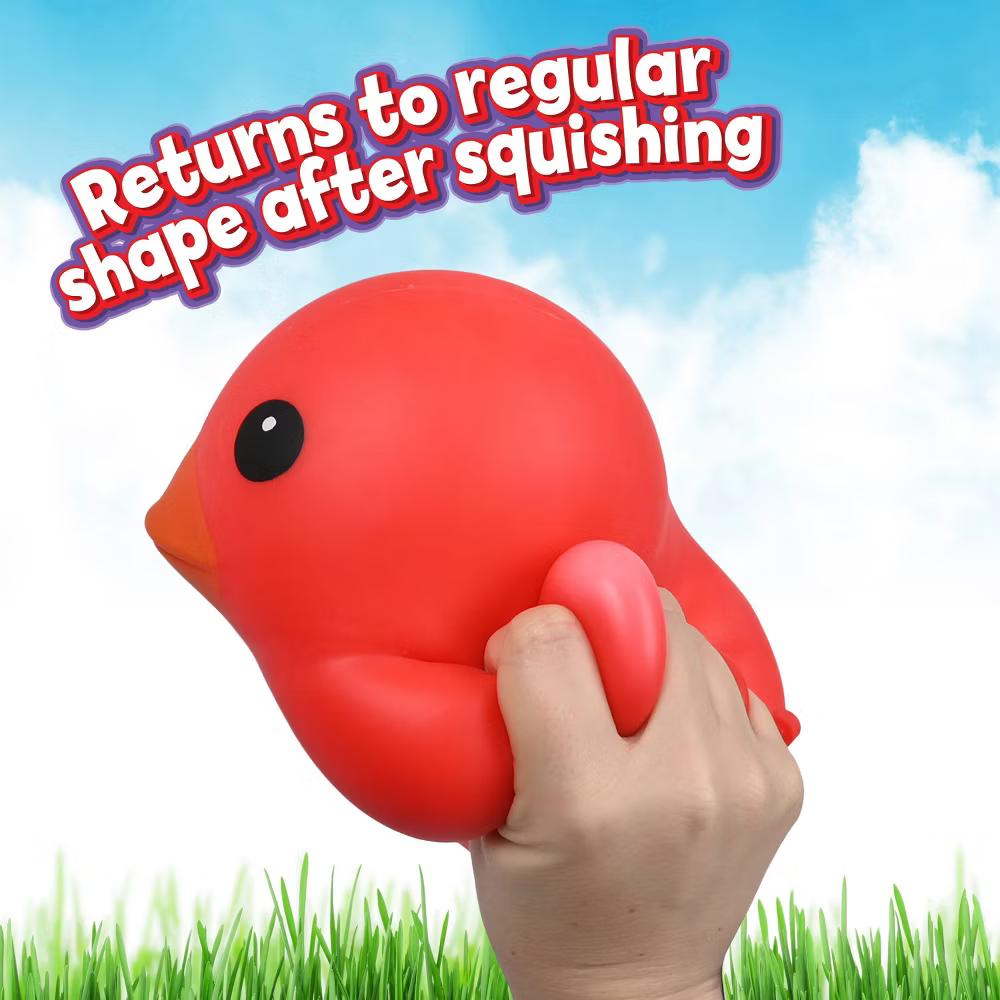 Squeeezy Red Duck Fidget Toy - Image 6