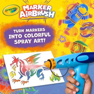 Crayola Marker Airbrush Drawing and Coloring Kit
