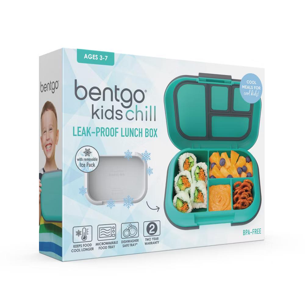 Kids' Chill Lunch Box, Bento-Style Solution, 4 Compartments & Removable Ice Pack - Image 56
